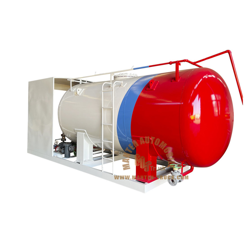 6tons propane refilling skid station with dispenser