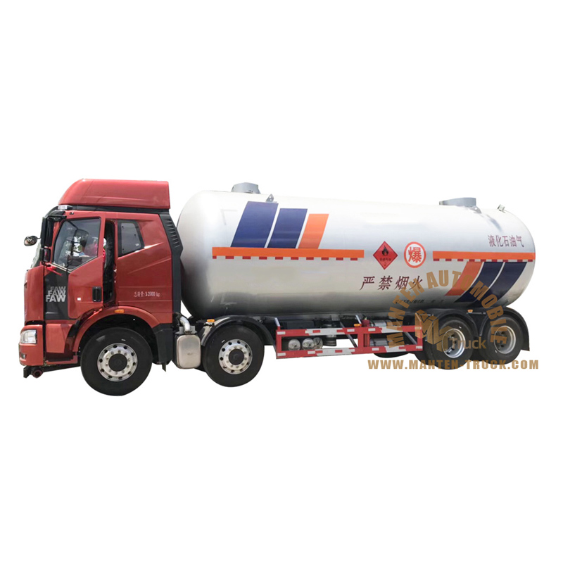 faw 8x4 35cbm lpg tanker truck